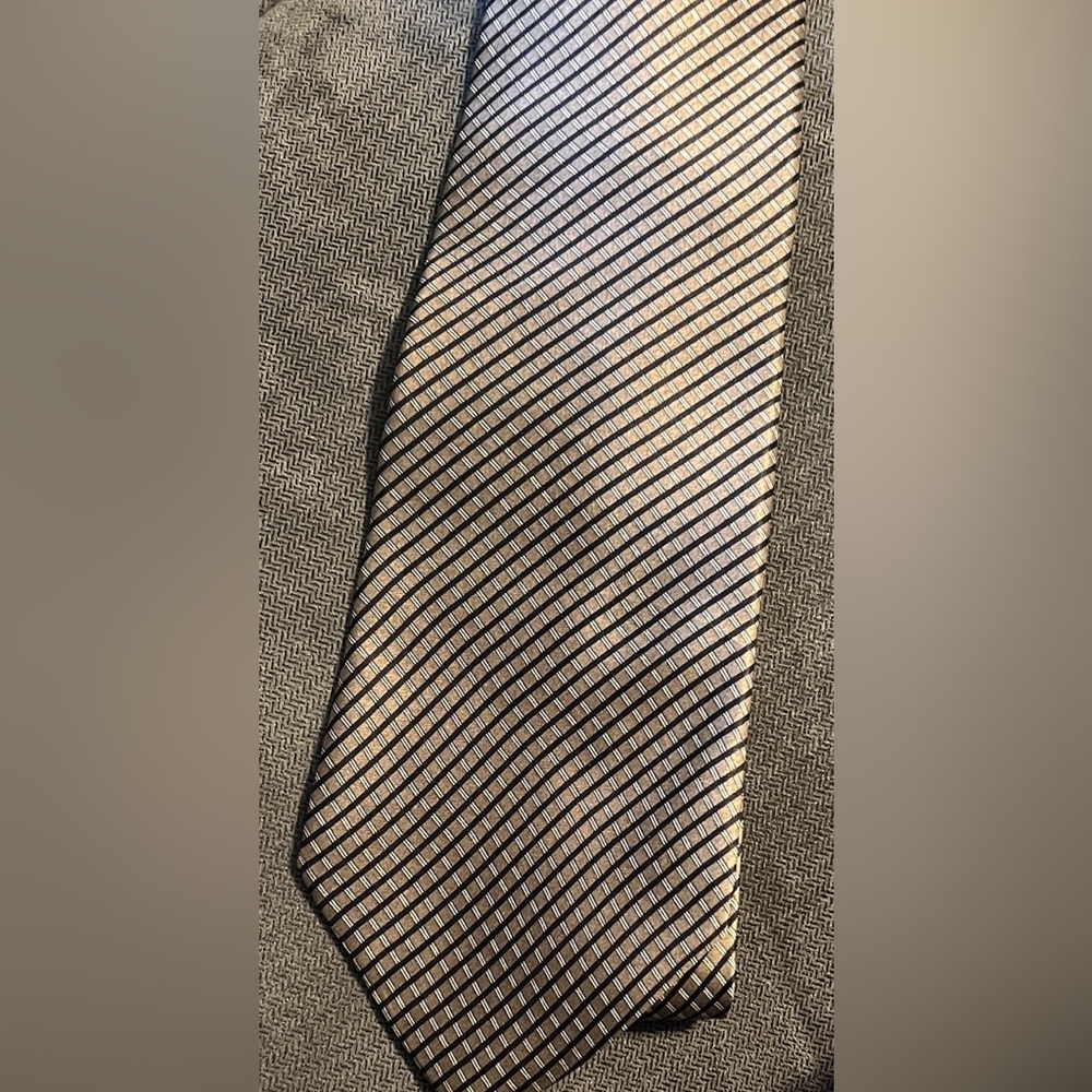 Evan Picone Elegant 100% Silk Striped Men's Tie